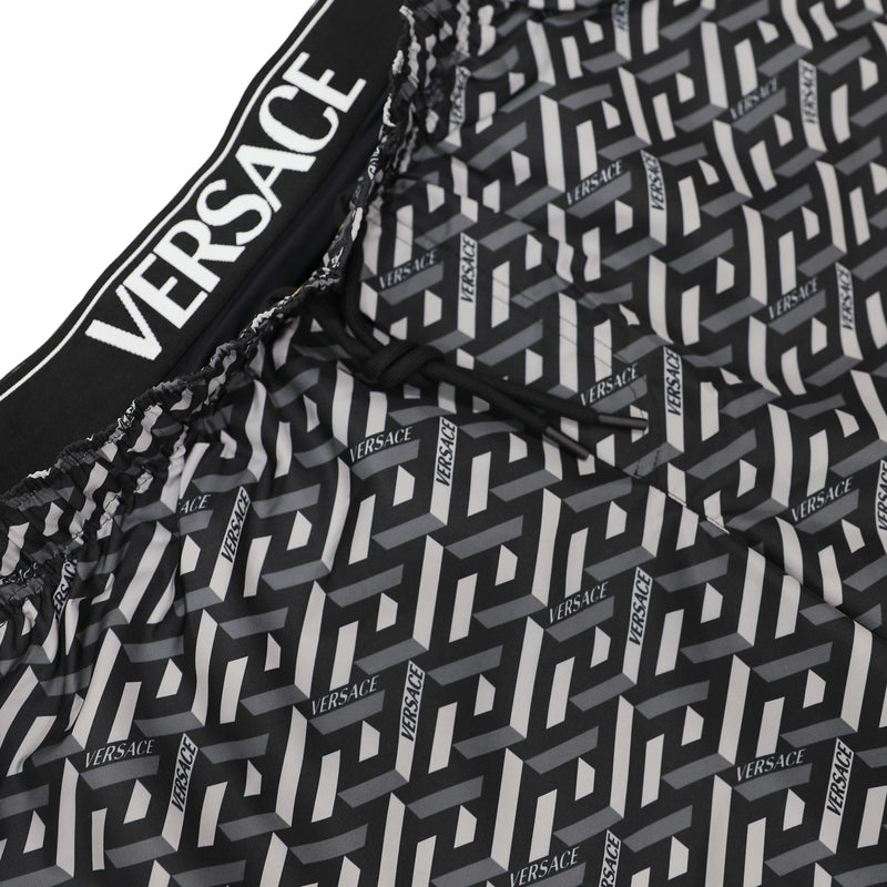 Versace Greca Print Swim Shorts