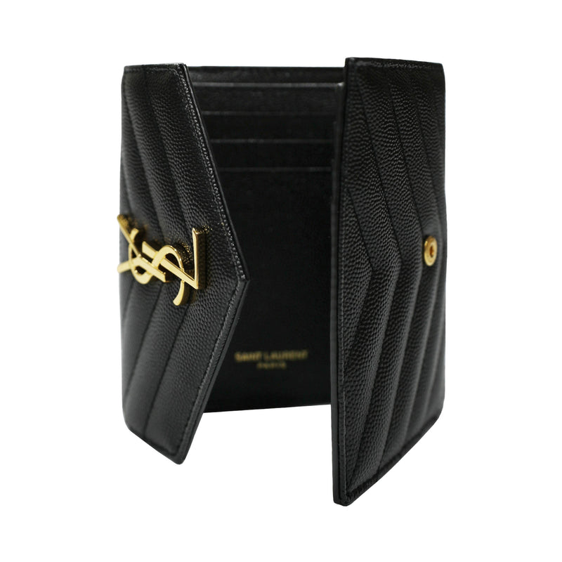 Saint Laurent Monogram Compact Tri-fold Wallet