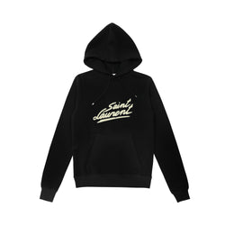 Saint Laurent Logo Print Hoodie