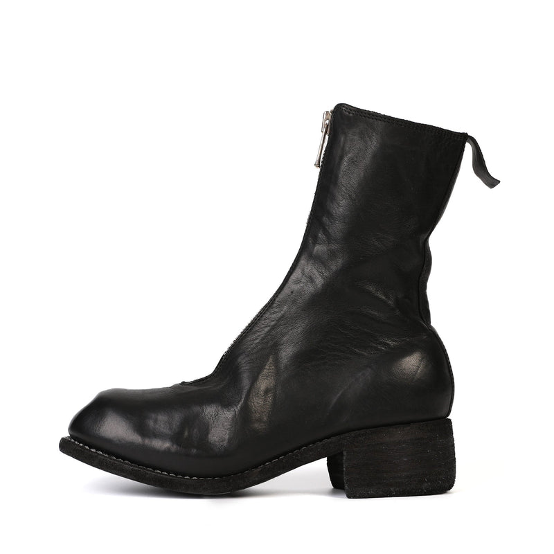 Guidi PL2 Leather Front Zip Ankle Boot | Designer code: PL2SHFG | Luxury Fashion Eshop | Lamode.com.hk