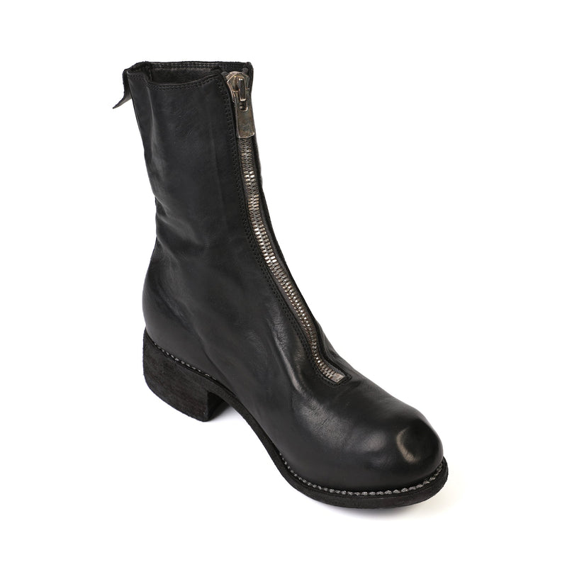 Guidi PL2 Leather Front Zip Ankle Boot | Designer code: PL2SHFG | Luxury Fashion Eshop | Lamode.com.hk