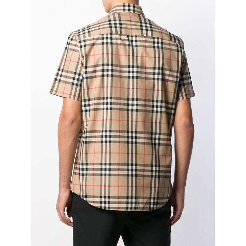Burberry Check Short Sleeves Shirt | Designer code: 8020869 | Luxury Fashion Eshop | Lamode.com.hk