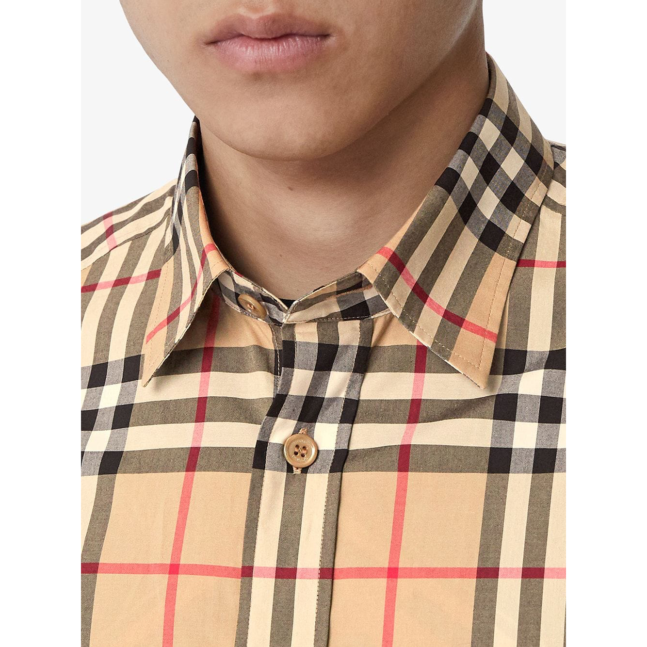 Burberry Check Short Sleeves Shirt | Designer code: 8020869 | Luxury Fashion Eshop | Lamode.com.hk