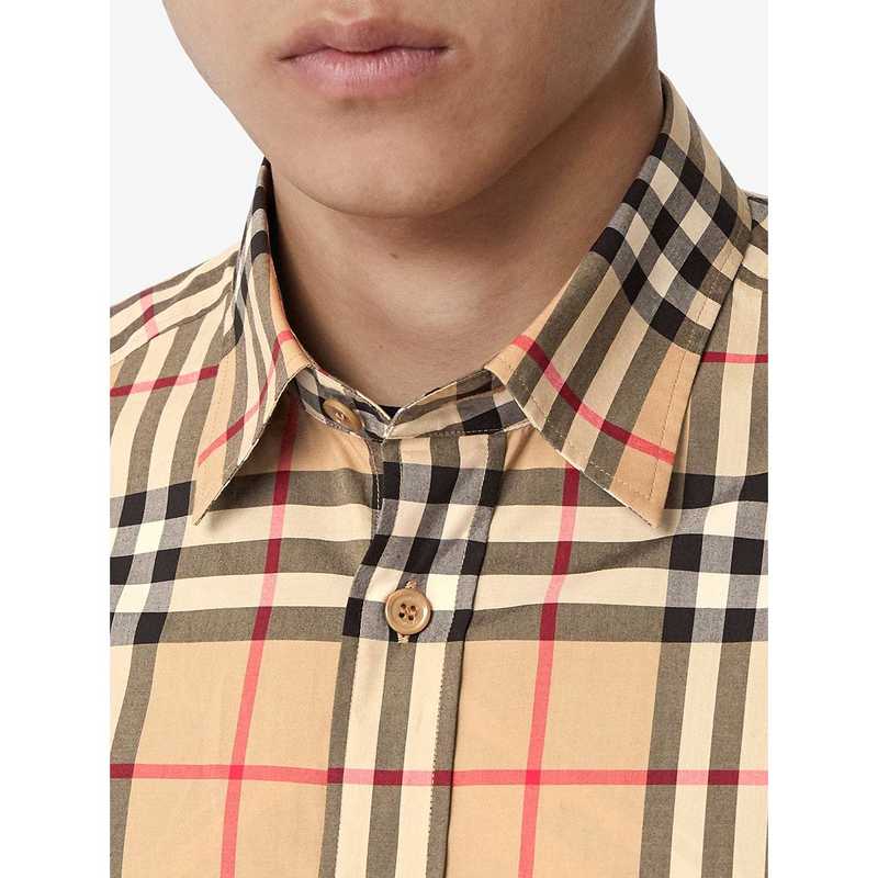 Burberry Check Short Sleeves Shirt | Designer code: 8020869 | Luxury Fashion Eshop | Lamode.com.hk
