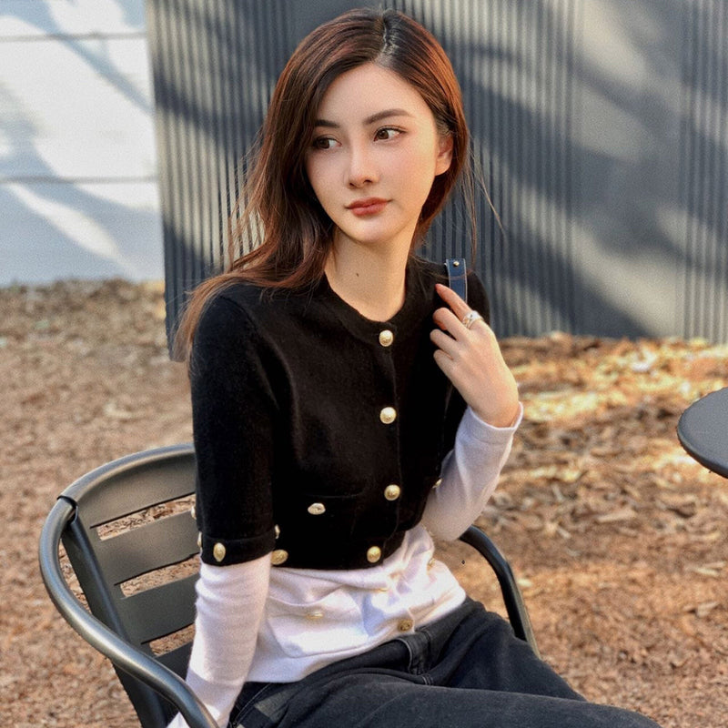 Miuccia Splice Cardigan | Designer code: MC2022AW0101 | Luxury Fashion Eshop | Lamode.com.hk