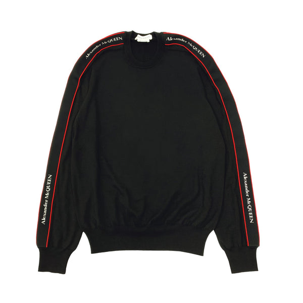 Alexander McQueen Logo Tape Sweater | Designer code: 651188Q1XBB  | Luxury Fashion Eshop | Lamode.com.hk