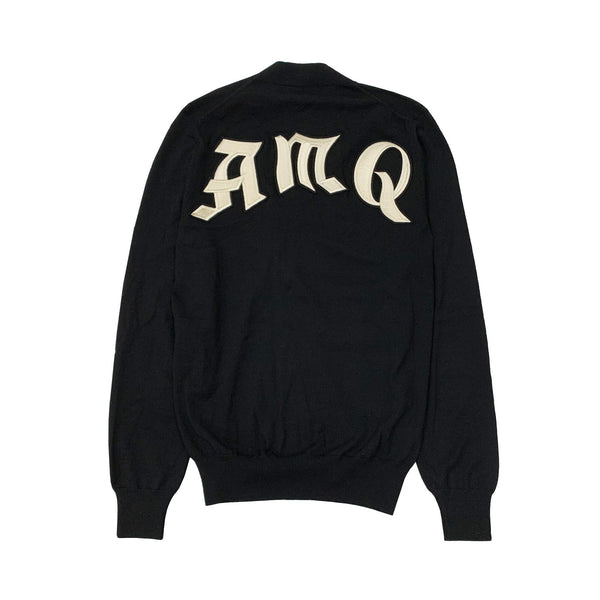 Alexander McQueen AMQ Logo Patch Cardigan | Designer code: 626460Q1WZP  | Luxury Fashion Eshop | Lamode.com.hk