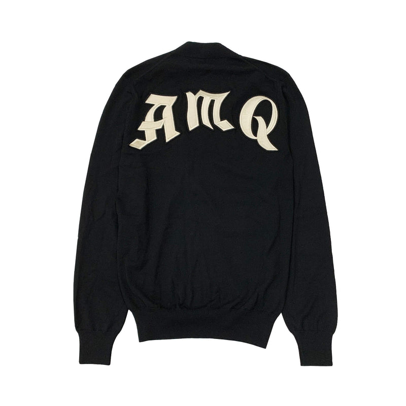 Alexander McQueen AMQ Logo Patch Cardigan | Designer code: 626460Q1WZP  | Luxury Fashion Eshop | Lamode.com.hk