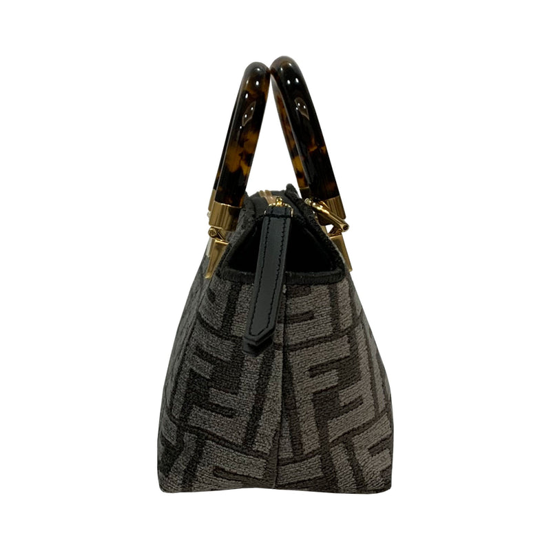 Fendi Neutral By The Way Boston FF Logo Mini Bag | Designer code: 8BS067AL9Q | Luxury Fashion Eshop | Lamode.com.hk