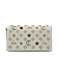 Christian Louboutin Paloma Fold-Over Embellished Clutch Bag | Designer code: 1175018 | Luxury Fashion Eshop | Lamode.com.hk