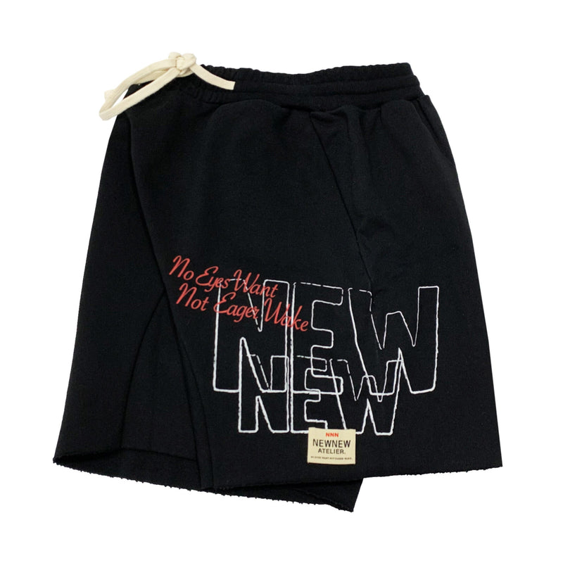 New New Atelier Logo Print Shorts | Designer code: NNA22SS021 | Luxury Fashion Eshop | Lamode.com.hk