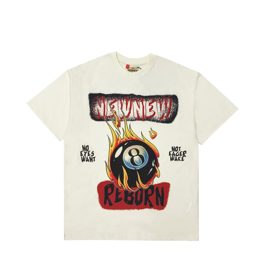 New New Atelier 8 Ball Print T-shirt | Designer code: NNA22SS007 | Luxury Fashion Eshop | Lamode.com.hk