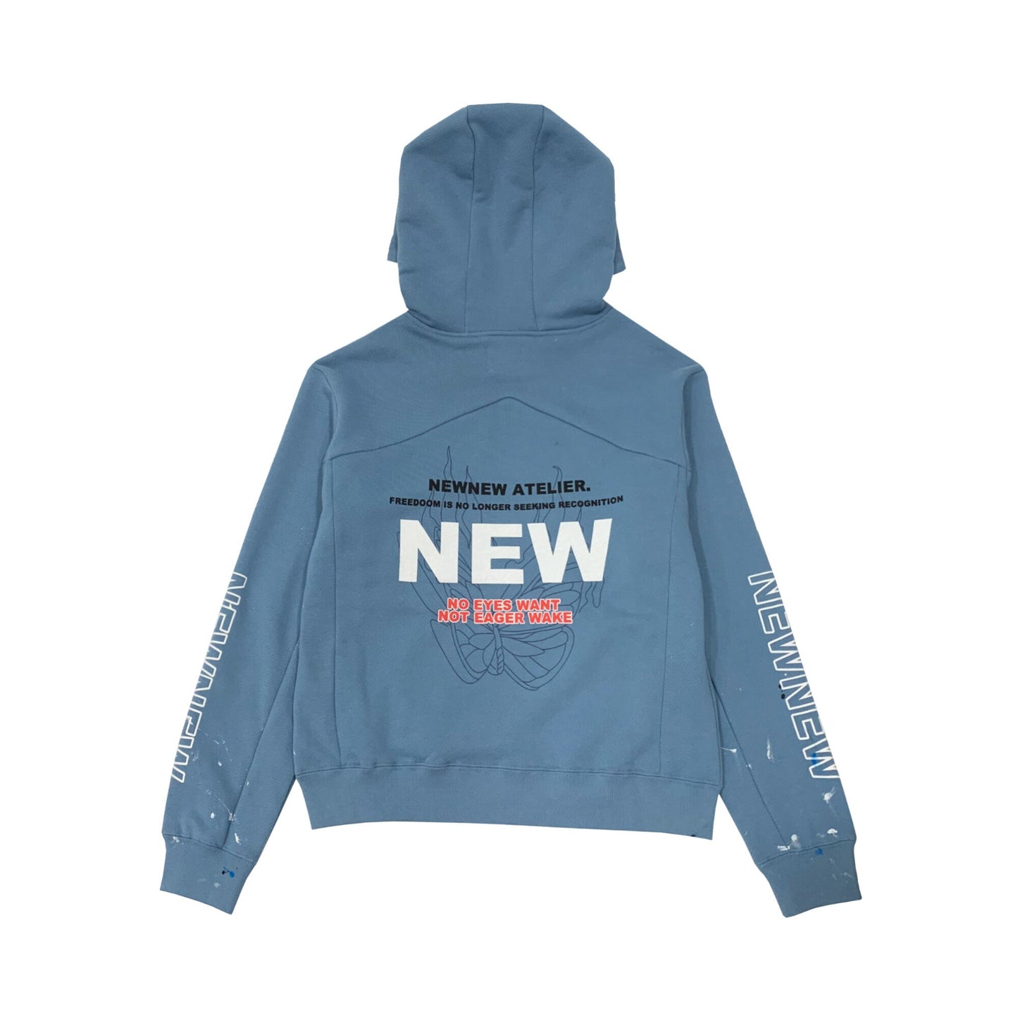 New New Atelier Splash Ink Logo Print Sweatshirt | Designer code: NNA22SS010 | Luxury Fashion Eshop | Lamode.com.hk