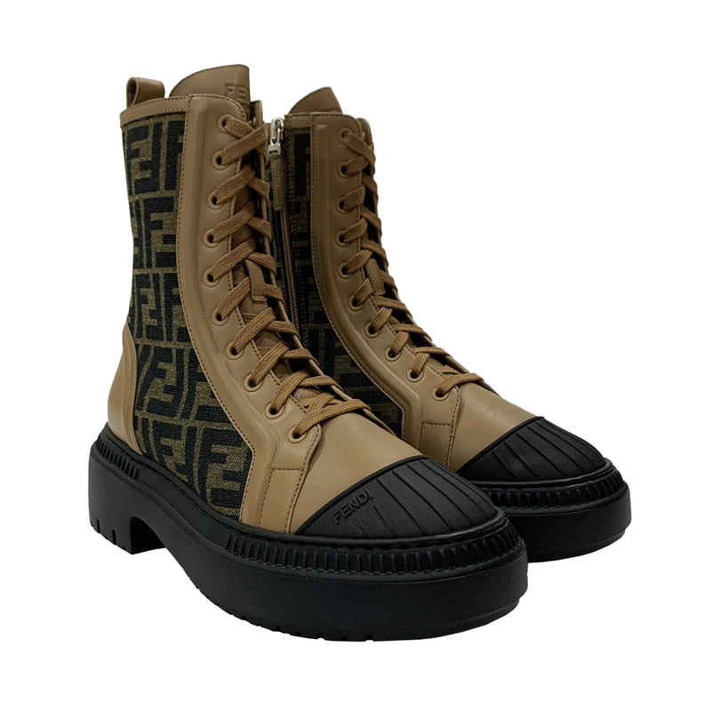 Fendi Leather Biker Boots | Designer code: 8T8353AJZF | Luxury Fashion Eshop | Lamode.com.hk