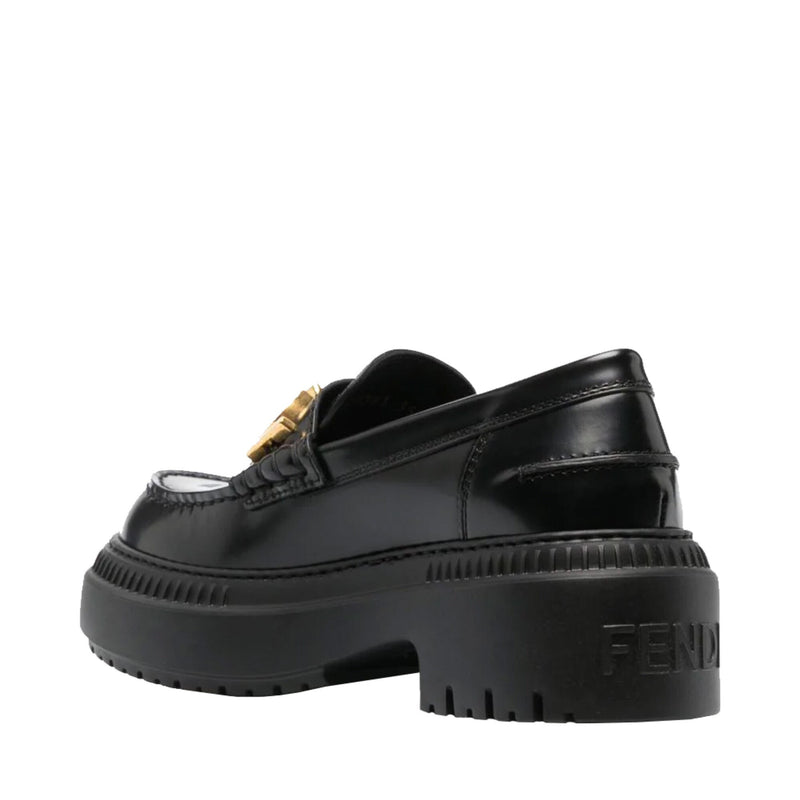Fendi Logo Moccasins | Designer code: 8D838369F | Luxury Fashion Eshop | Lamode.com.hk