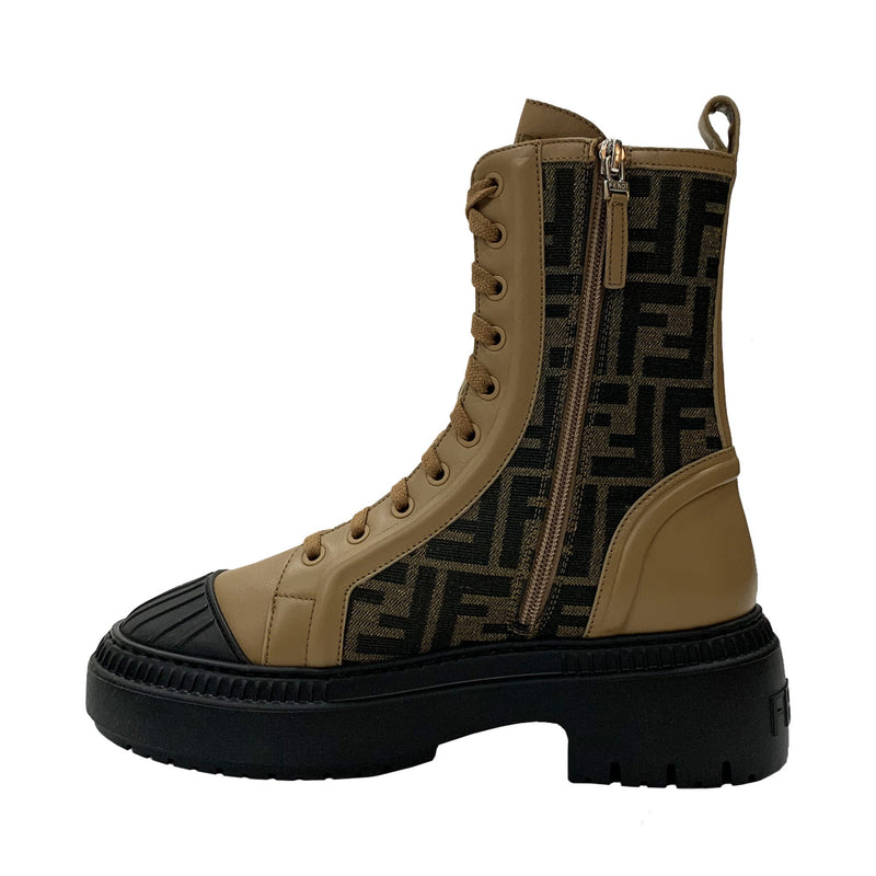 Fendi Leather Biker Boots | Designer code: 8T8353AJZF | Luxury Fashion Eshop | Lamode.com.hk