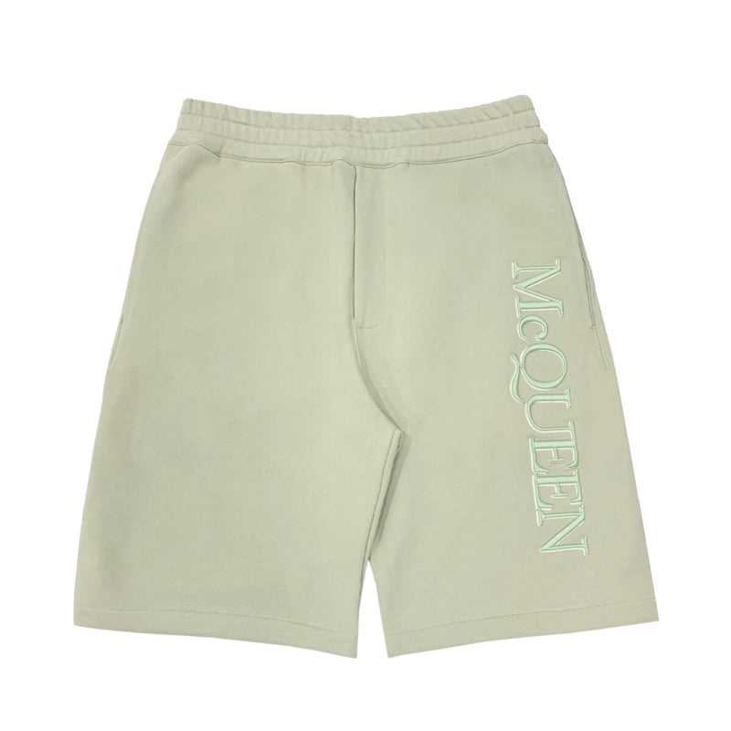 Alexander McQueen Logo Embroidered Shorts | Designer code: 688721QUX96 | Luxury Fashion Eshop | Lamode.com.hk