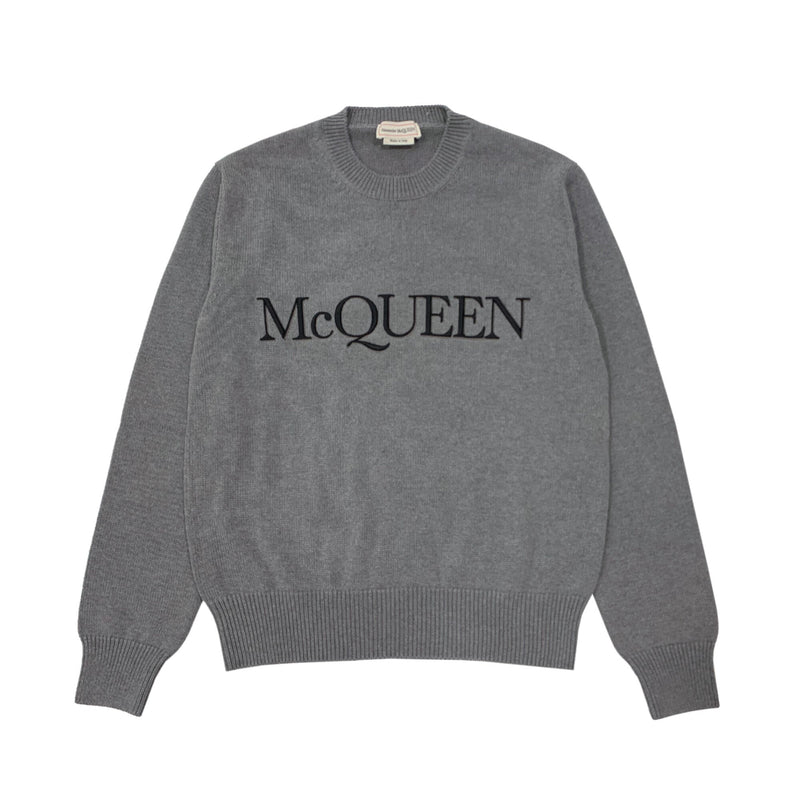 Alexander McQueen Logo Embroidered Sweater | Designer code: 651184Q1XAY | Luxury Fashion Eshop | Lamode.com.hk