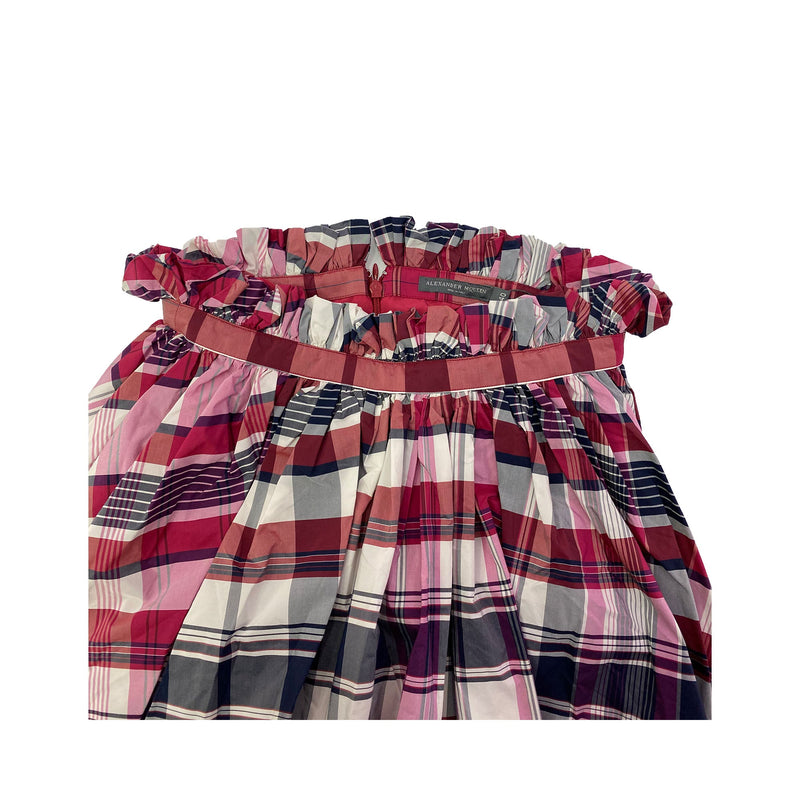 Alexander McQueen Plaid Skirt | Designer code: 520200QKA14 | Luxury Fashion Eshop | Lamode.com.hk