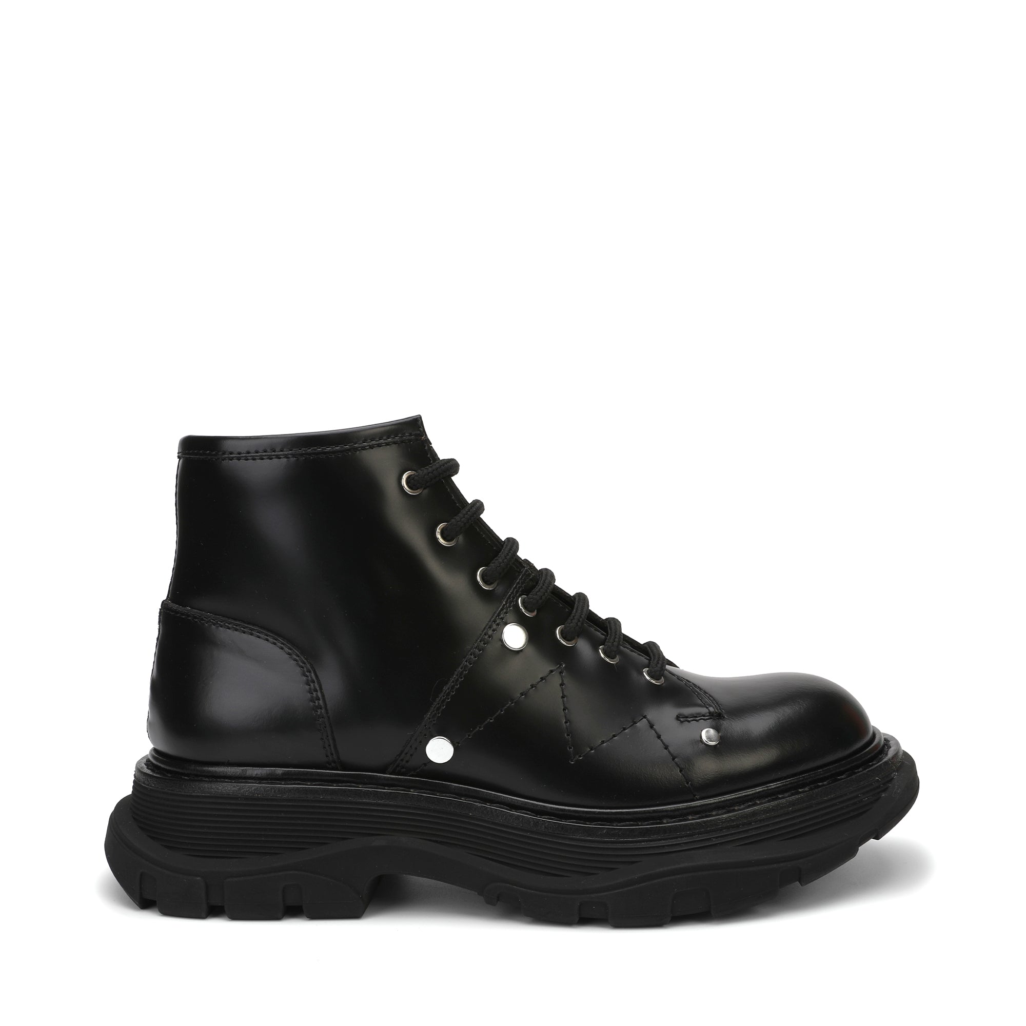ALEXANDER MCQUEEN ハイウエストフリツハンツ 768873QJAD3 1080 Alexander McQueen ショートパンツ | ブラック | FARFETCH JP