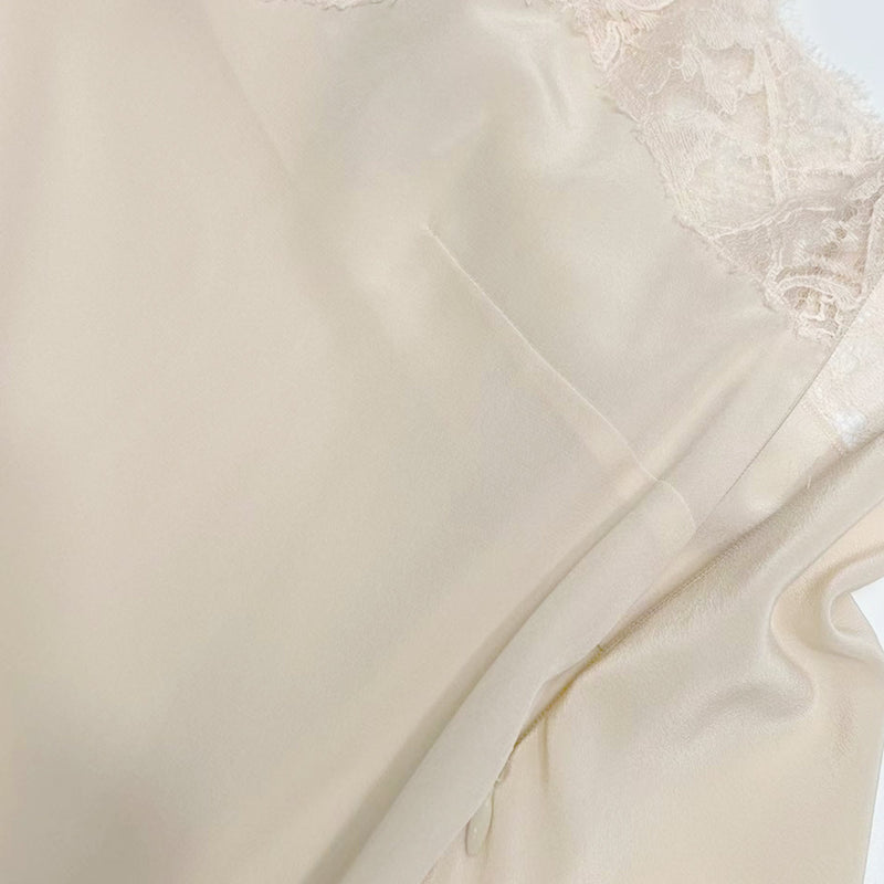 Alexander McQueen Lace Detailing Cami Top | Designer code: 657320QBAAG | Luxury Fashion Eshop | Lamode.com.hk