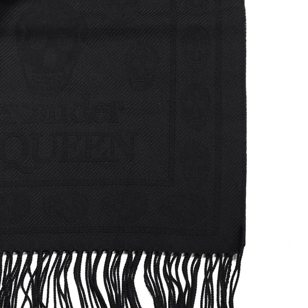 Alexander McQueen Skull Jacquard Scarf | Designer code: 5643324200Q | Luxury Fashion Eshop | Lamode.com.hk