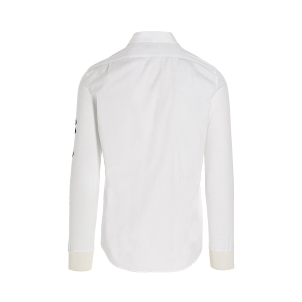 Alexander McQueen White Mcqueen Graffiti Shirt | Designer code: 677866QSN44 | Luxury Fashion Eshop | Lamode.com.hk