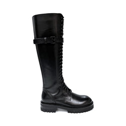 Ann Demeulemeester Buckle Fastening Leather Combat Boots | Designer code: 2102WC04390 | Luxury Fashion Eshop | Lamode.com.hk