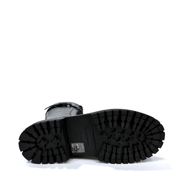 Ann Demeulemeester Buckle Fastening Leather Combat Boots | Designer code: 2102WC04390 | Luxury Fashion Eshop | Lamode.com.hk
