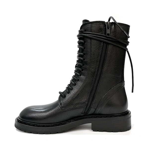 Ann Demeulemeester Lace Up Combat Boots | Designer code: 21012831380 | Luxury Fashion Eshop | Lamode.com.hk