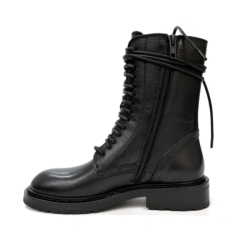 Ann Demeulemeester Lace Up Combat Boots | Designer code: 21012831380 | Luxury Fashion Eshop | Lamode.com.hk