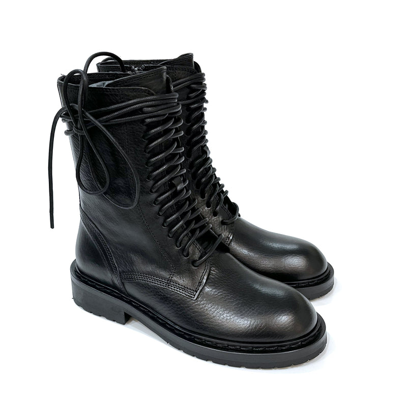 Ann Demeulemeester Lace Up Combat Boots | Designer code: 21012831380 | Luxury Fashion Eshop | Lamode.com.hk