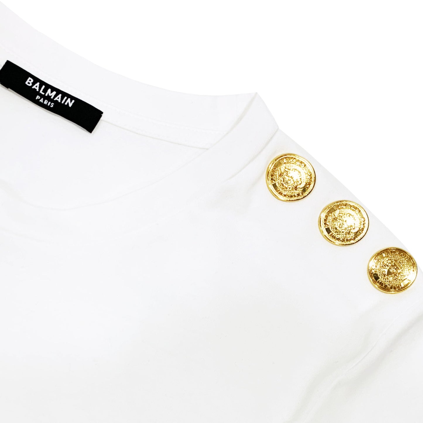 Balmain T-shirt With Logo Print | Designer code: AF1EF005BB02 | Luxury Fashion Eshop | Lamode.com.hk
