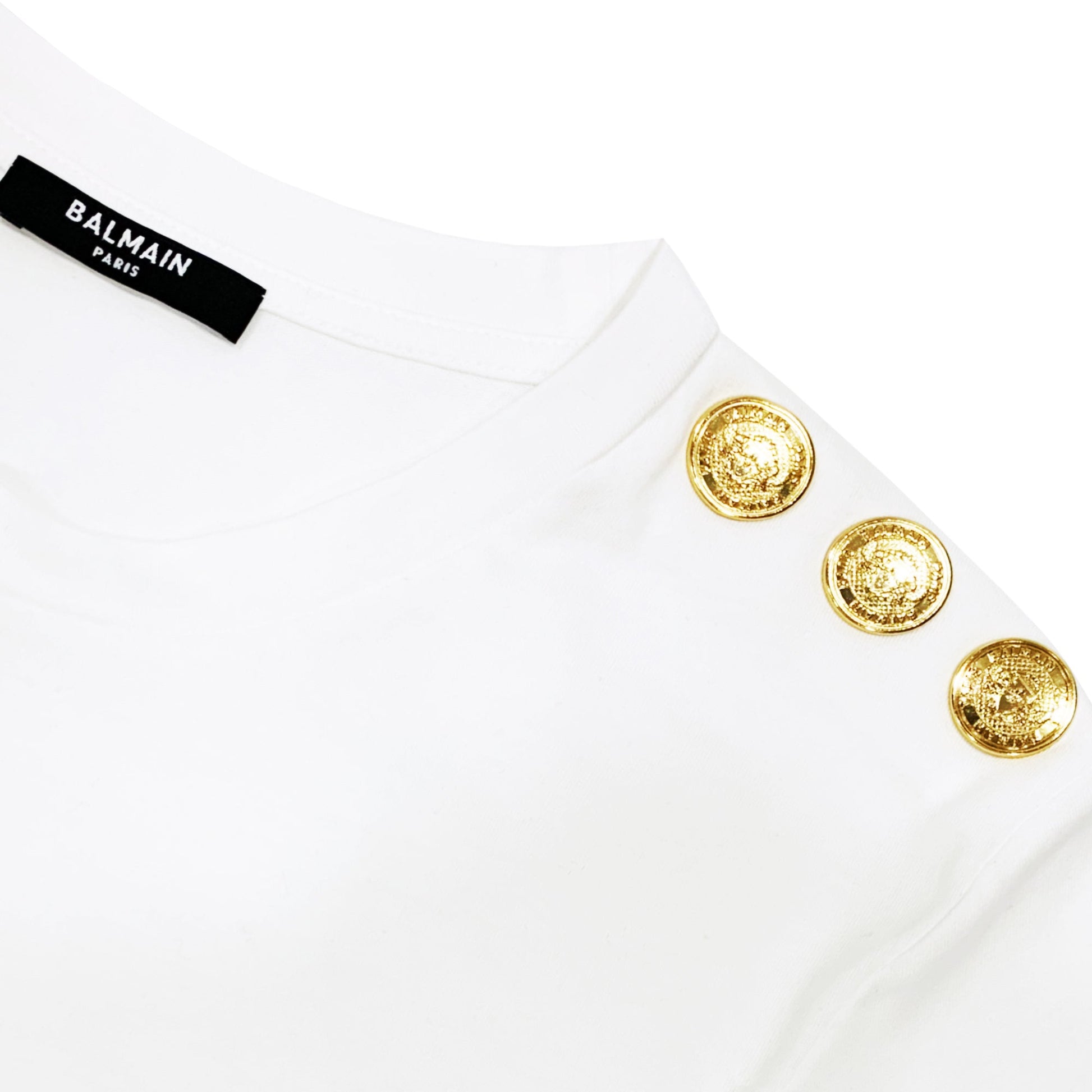 Balmain T-shirt With Logo Print | Designer code: AF1EF005BB02 | Luxury Fashion Eshop | Lamode.com.hk
