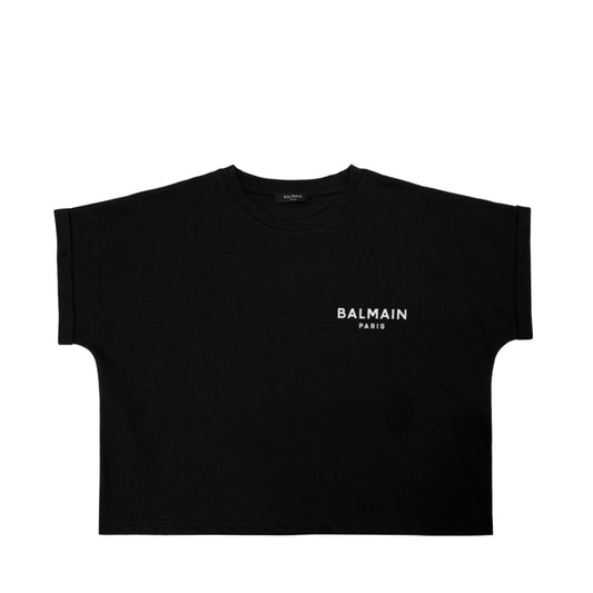 Balmain T-shirt With Logo Print | Designer code: AF1EE005BB01 | Luxury Fashion Eshop | Lamode.com.hk
