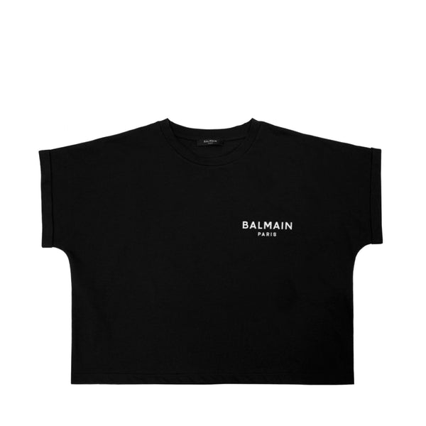 Balmain T-shirt With Logo Print | Designer code: AF1EE005BB01 | Luxury Fashion Eshop | Lamode.com.hk