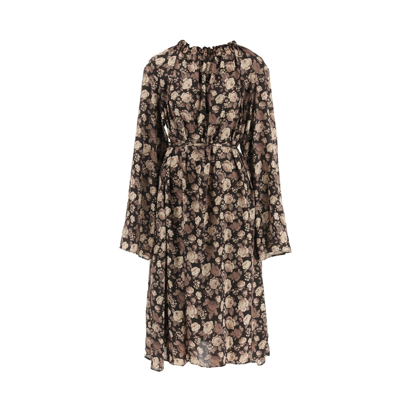 Balenciaga Flower Pattern Dress | Designer code: 659084TLL82 | Luxury Fashion Eshop | Lamode.com.hk