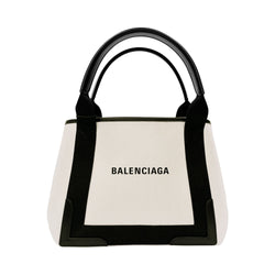 Balenciaga White Cabas Small Canvas Tote Bag | Designer code: 3399332HH3N | Luxury Fashion Eshop | Lamode.com.hk