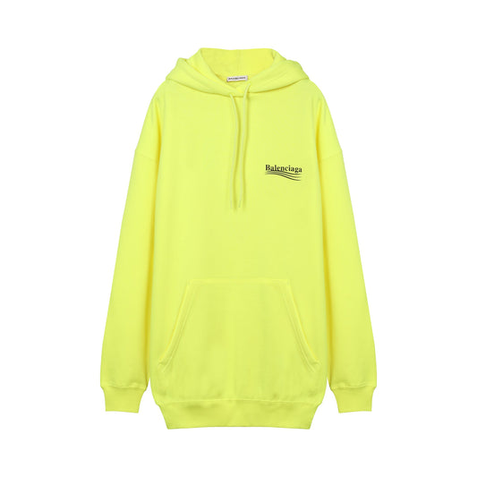 Balenciaga Logo Print Cotton Hoodie | Designer code: 578135TJVD4 | Luxury Fashion Eshop | Lamode.com.hk