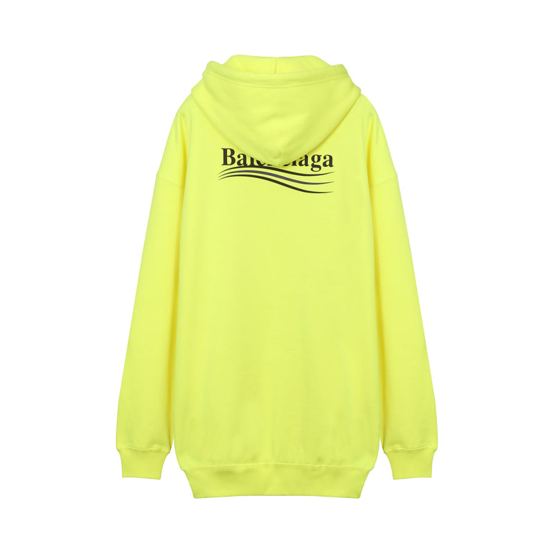 Balenciaga Logo Print Cotton Hoodie | Designer code: 578135TJVD4 | Luxury Fashion Eshop | Lamode.com.hk