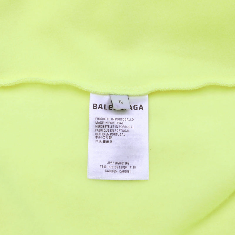 Balenciaga Logo Print Cotton Hoodie | Designer code: 578135TJVD4 | Luxury Fashion Eshop | Lamode.com.hk