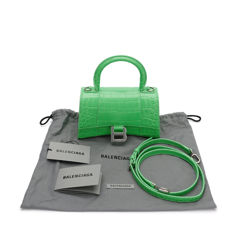 Balenciaga Hourglass Xs Top Handle Bag | Designer code: 5928331LR6Y | Luxury Fashion Eshop | Lamode.com.hk