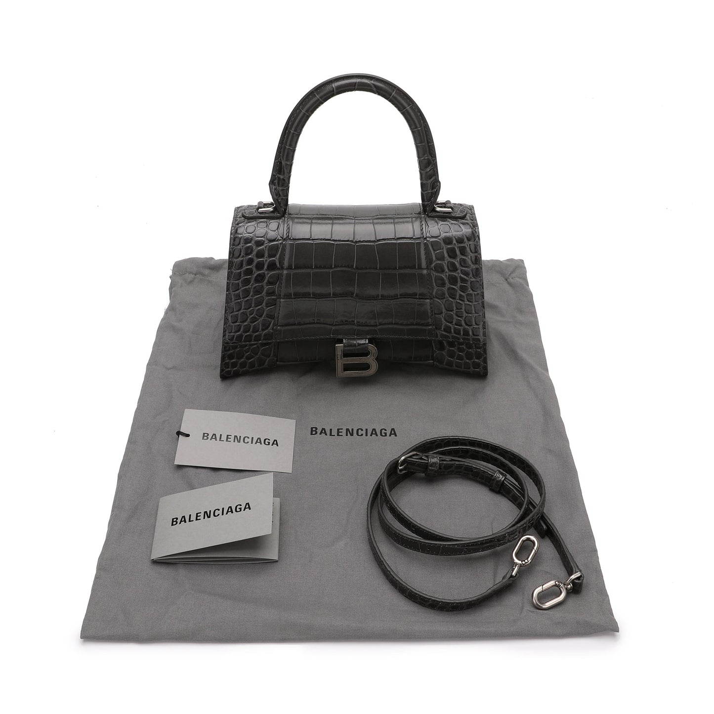 Balenciaga Hourglass S Top Handle Tote Bag | Designer code: 5935461LR6Y | Luxury Fashion Eshop | Lamode.com.hk