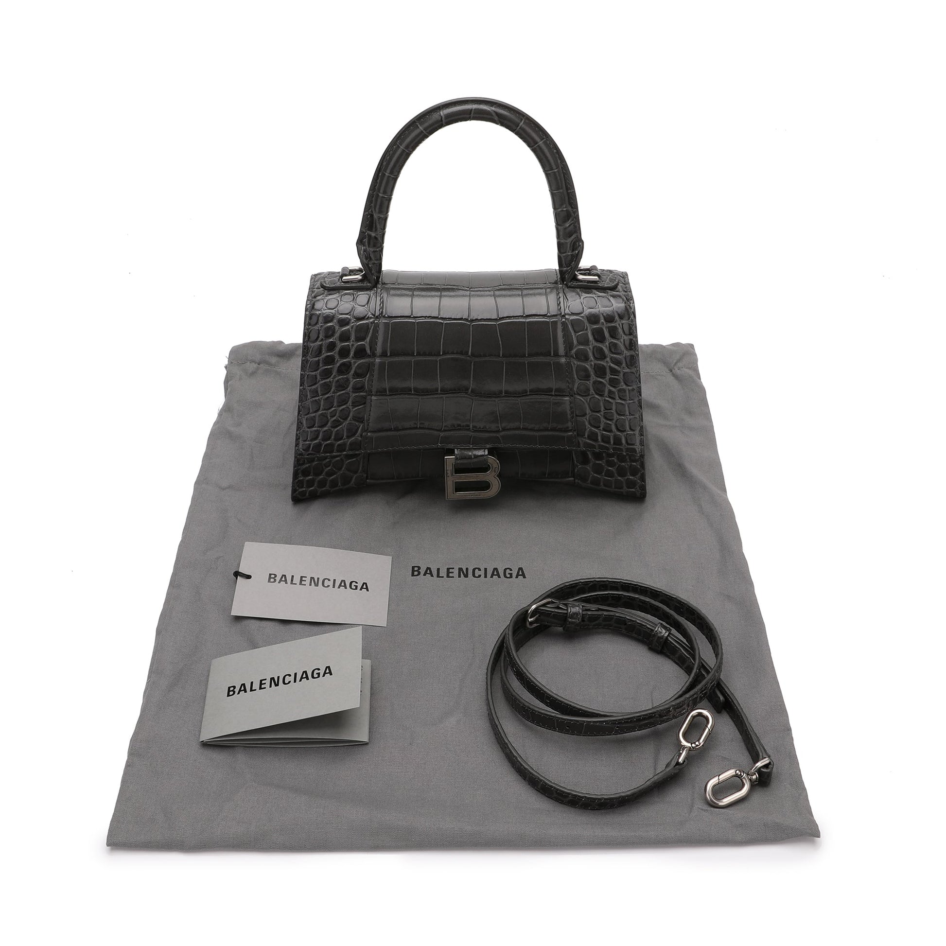 Balenciaga Hourglass S Top Handle Tote Bag | Designer code: 5935461LR6Y | Luxury Fashion Eshop | Lamode.com.hk