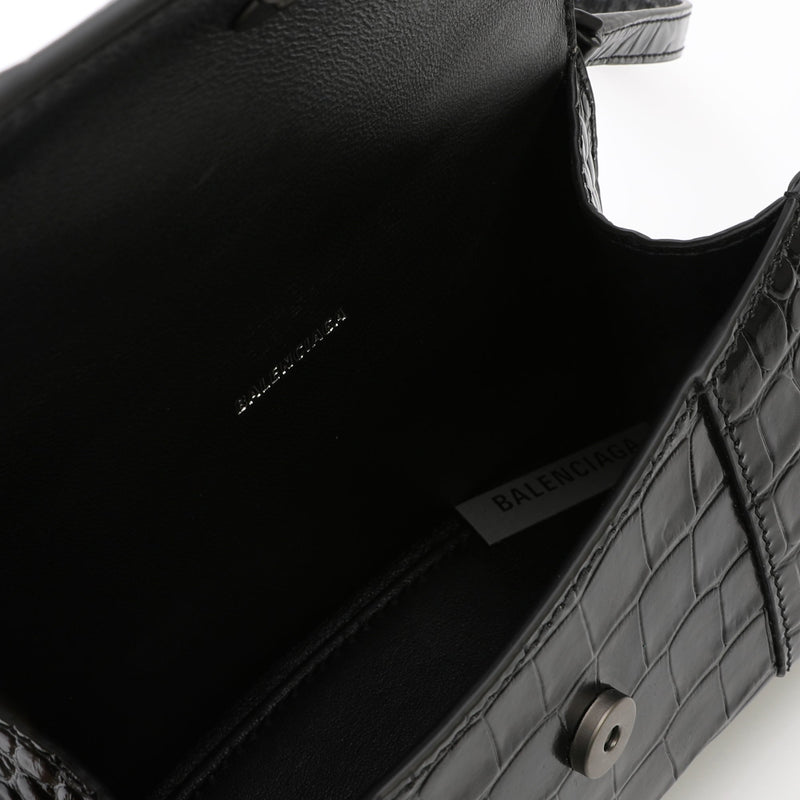 Balenciaga Hourglass Xs Top Handle Bag | Designer code: 5928331LR67 | Luxury Fashion Eshop | Lamode.com.hk