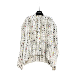 Balenciaga Graphic Printed Blouse | Designer code: 680777TLL10 | Luxury Fashion Eshop | Lamode.com.hk