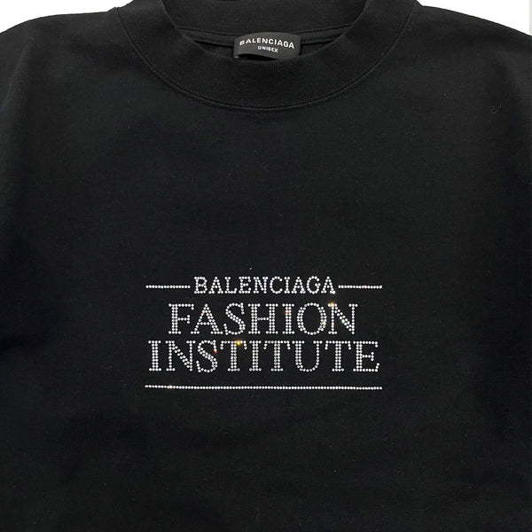Balenciaga Slogan Print Long Sleeved T-shirt | Designer code: 698124TMVH5 | Luxury Fashion Eshop | Lamode.com.hk
