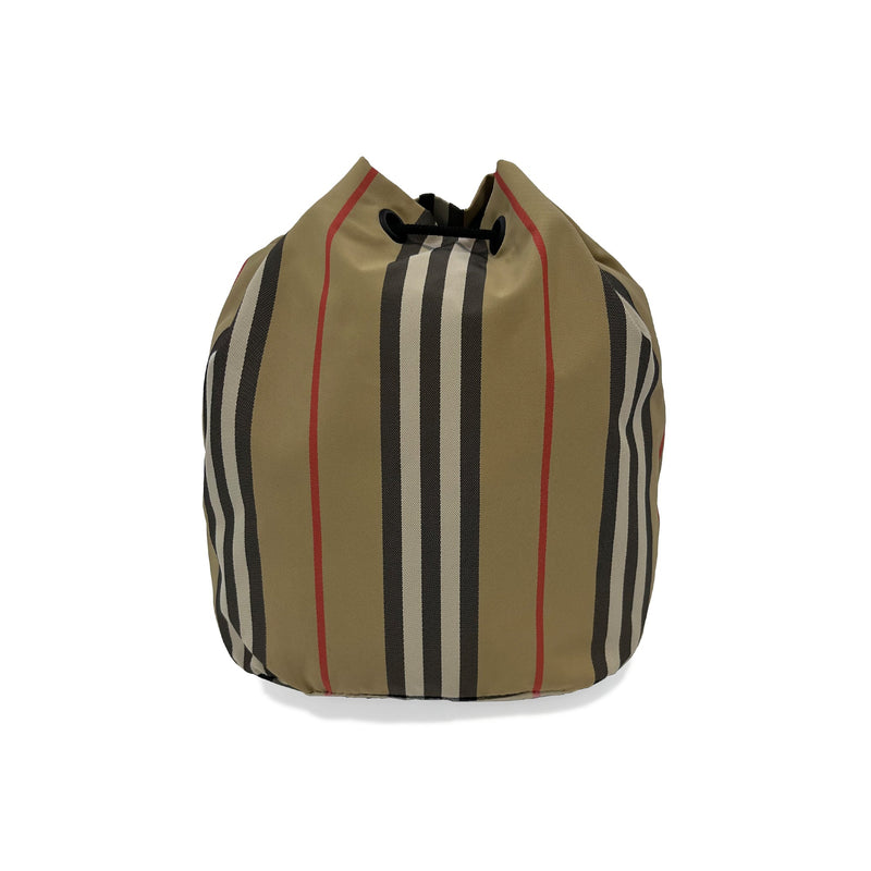 Burberry Icon Stripe Drawcord Pouch | Designer code: 8026737 | Luxury Fashion Eshop | Lamode.com.hk