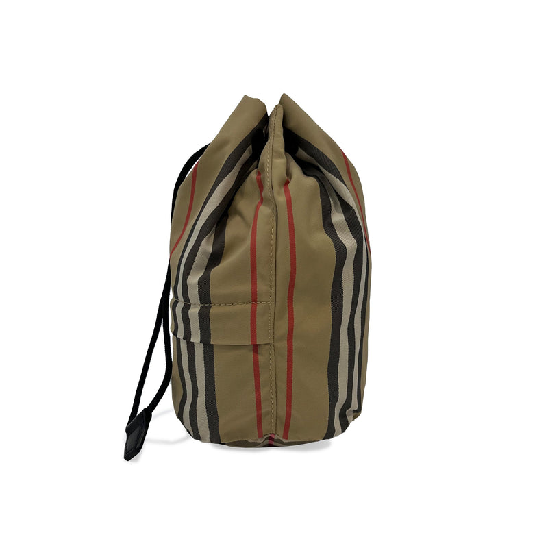 Burberry Icon Stripe Drawcord Pouch | Designer code: 8026737 | Luxury Fashion Eshop | Lamode.com.hk