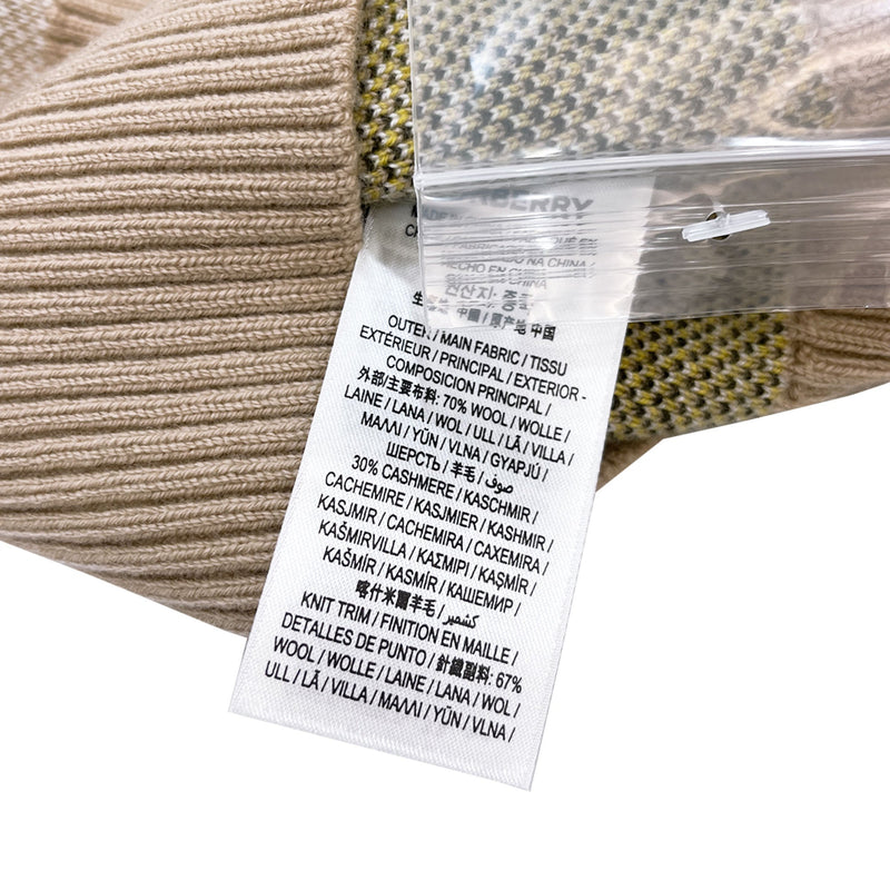 Burberry Check Wool Cashmere Jacquard Cardigan | Designer code: 8054098 | Luxury Fashion Eshop | Lamode.com.hk